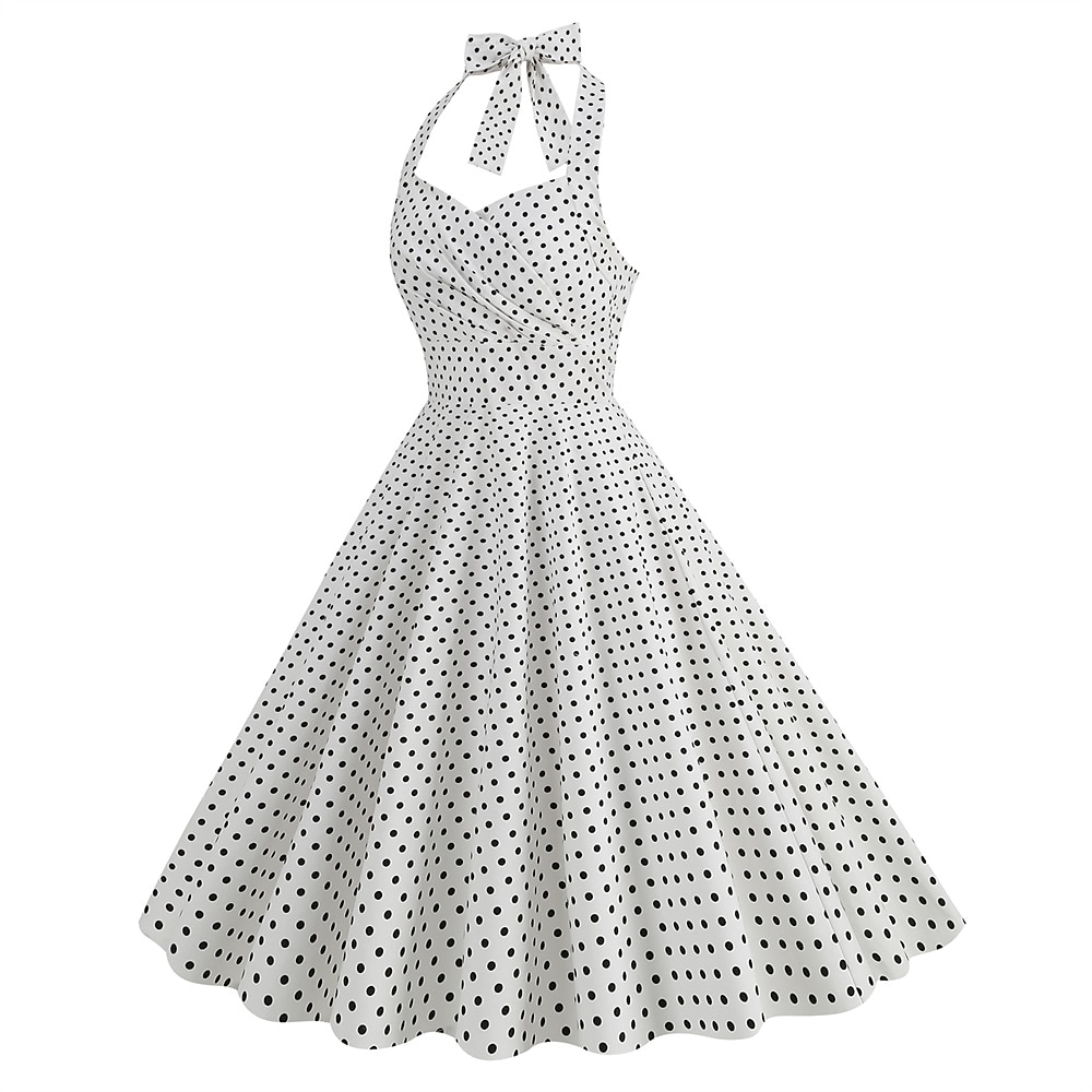 Retró 1950-es Rockabilly A-Line ruha Swing ruha Pánt Pöttyös Jelmez Női Álarcos mulatság Alkalmi / Napi Lánybúcsú Felnőttek Ruha Hazatérő ruhák Tavaszi nyár 2025 - $45.99 –P17