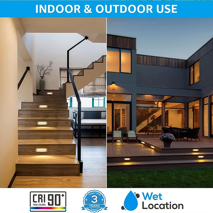 luz led subterrânea de aço inoxidável ip67 à prova dwaterproof água ao ar livre luzes de chão embutidas adequadas para degraus e cantos 85-265v de 2026 por $21.99 –P19