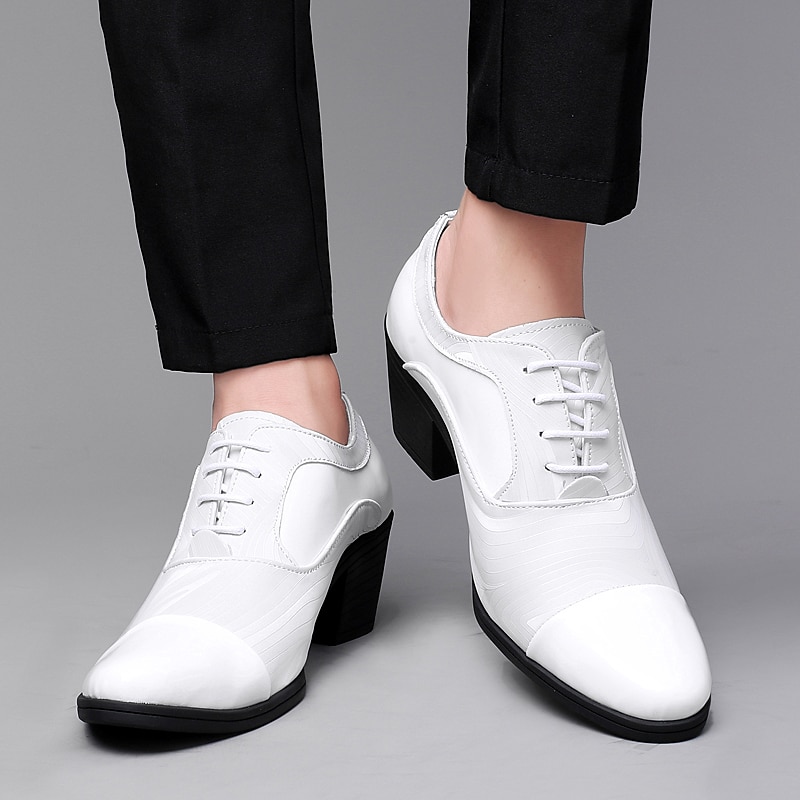 miesten kiiltonahkaiset mekkokengät – tyylikkäät muodolliset oxford-nauhakorkonauhat erikoistilaisuuksiin 2026 - $64.99 –P7