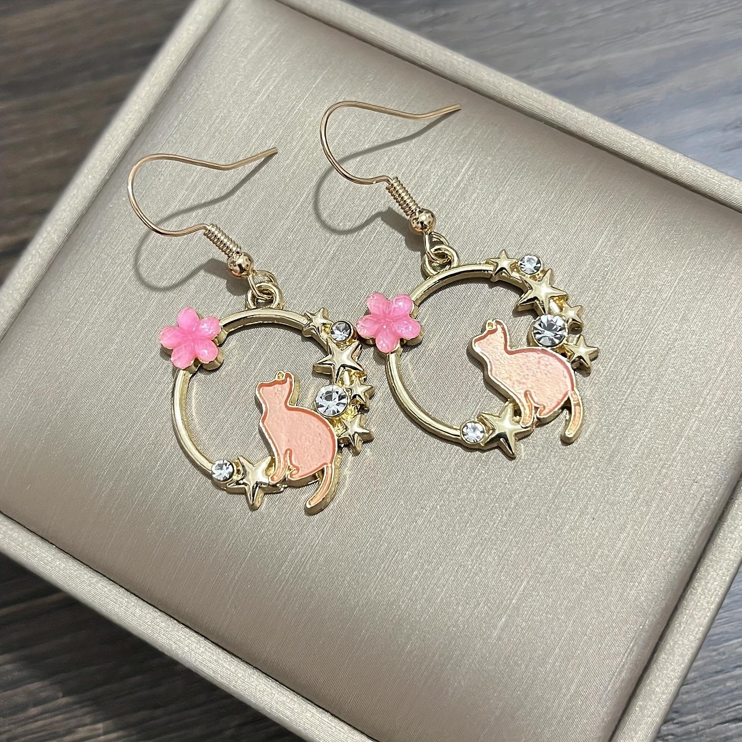 1 Pair Drop Earrings For Women's Birthday Gift Prom Alloy Classic Cat 2025 - $8.49 –P7