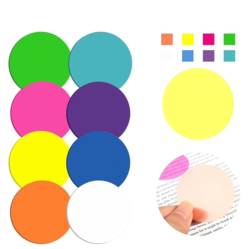 400pcs adesivi indice rotondo note appiccicose trasparenti titolo sbagliato note appiccicose convenienza all'ingrosso set di note appiccicose all'ingrosso del 2025 a $11.99 –P3