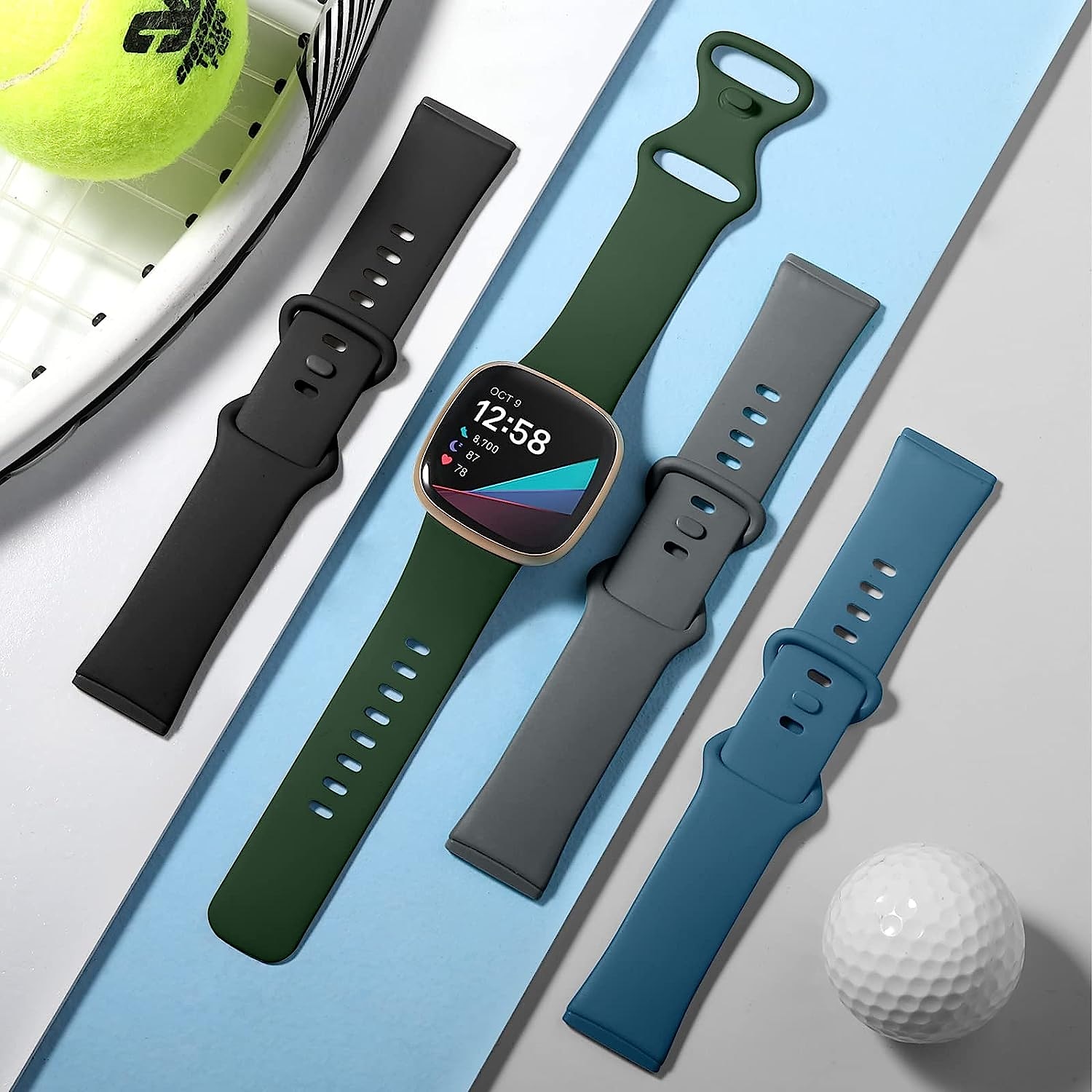 4 pezzi Cinturino intelligente Compatibile con Fitbit Versa 4 Sense 2 Versa 3 Sense Silicone Orologio intelligente Cinghia Regolabili Donne Uomini Cinturino sportivo Sostituzione Polsino del 2025 a $20.99 –P3