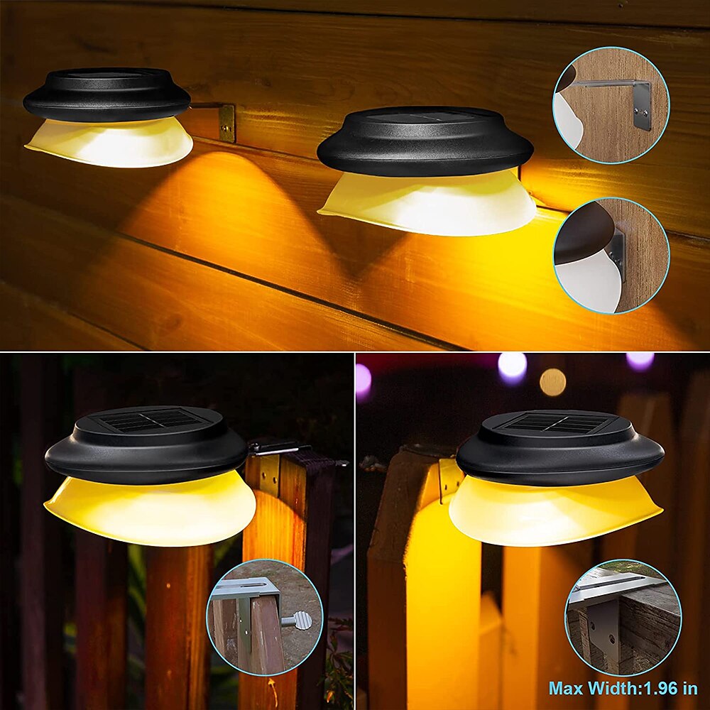 Luci A Led Solari Impermeabili Per Esterno Da Giardino Luci Da Parete Per Grondaie Per Recinzione Giardino Paesaggio Passerella del 2025 a $10.49 -P6
