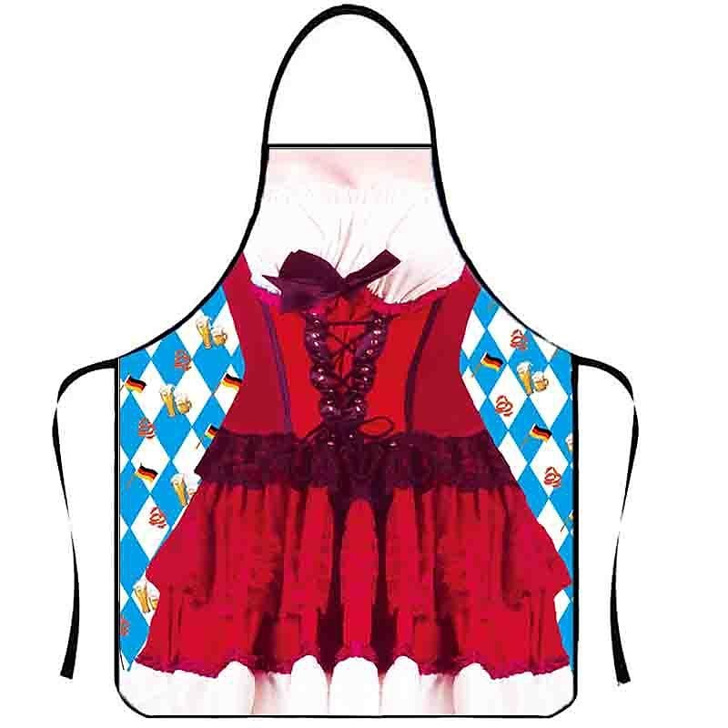 Pivo Oktoberfest Kostým Zástěra Dámské šaty Lederhosen Oktoberfest / pivo Bavorský Bavorský pár Bavorský Mnichov Wiesn Louky Pánské Dámské Tradiční Styl Tkanina Zástěra 2025 - $13.99 –P11