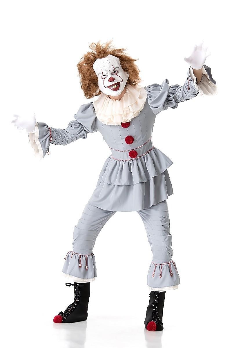 Es Burleske Clown Pennywise Cosplay Kostüm Partykostüm Erwachsene Herren Damen Austattungen Gruseliges Kostüm Leistung Party Halloween Karneval Maskerade Einfache Halloween-Kostüme 2025 - $66.99 –P6