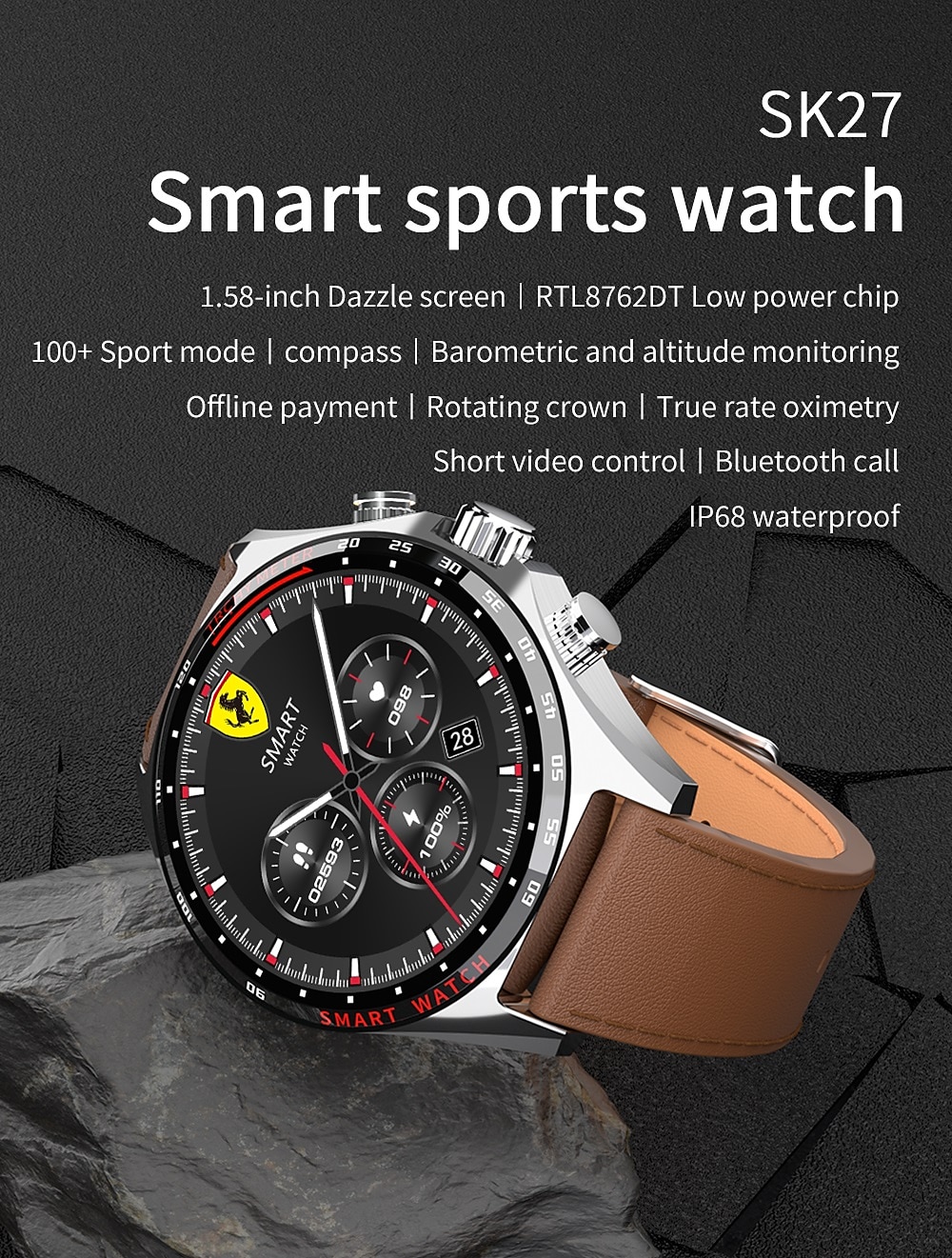 Ferrari Smart Watch in Ikorodu - Clothing Accessories, Ogbonlaiyegba Autos  | Jiji.ng