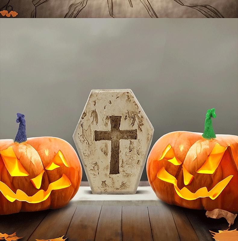 halloween spöke pumpa prydnad mikro landskap prydnad skrivbordet harts liten prydnad 2025 - $7.99 –P5