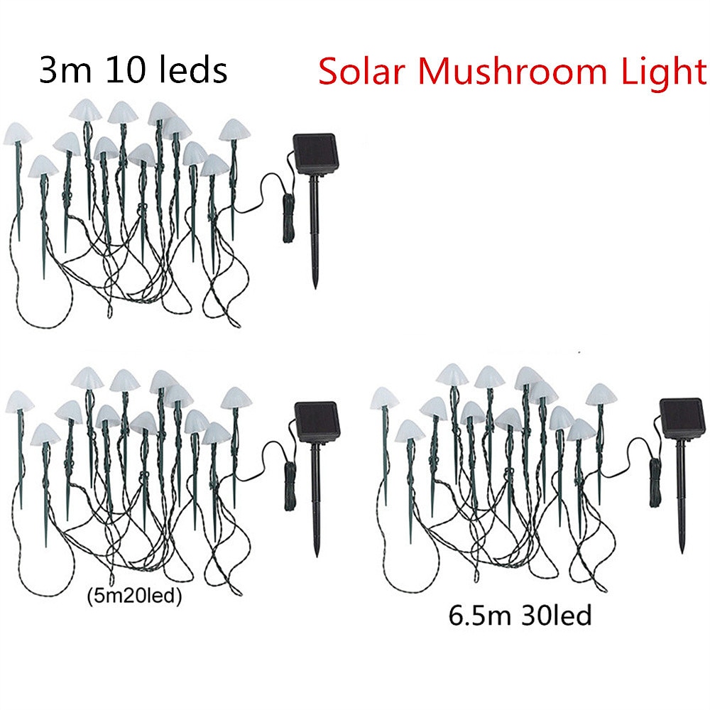 LED Solar String Lights, Fairy Path Lawn Landscape Mushroom Lamp for Outdoor Christmas Garden, Patio, and Street Decoration 2025 - $17.99 –P1