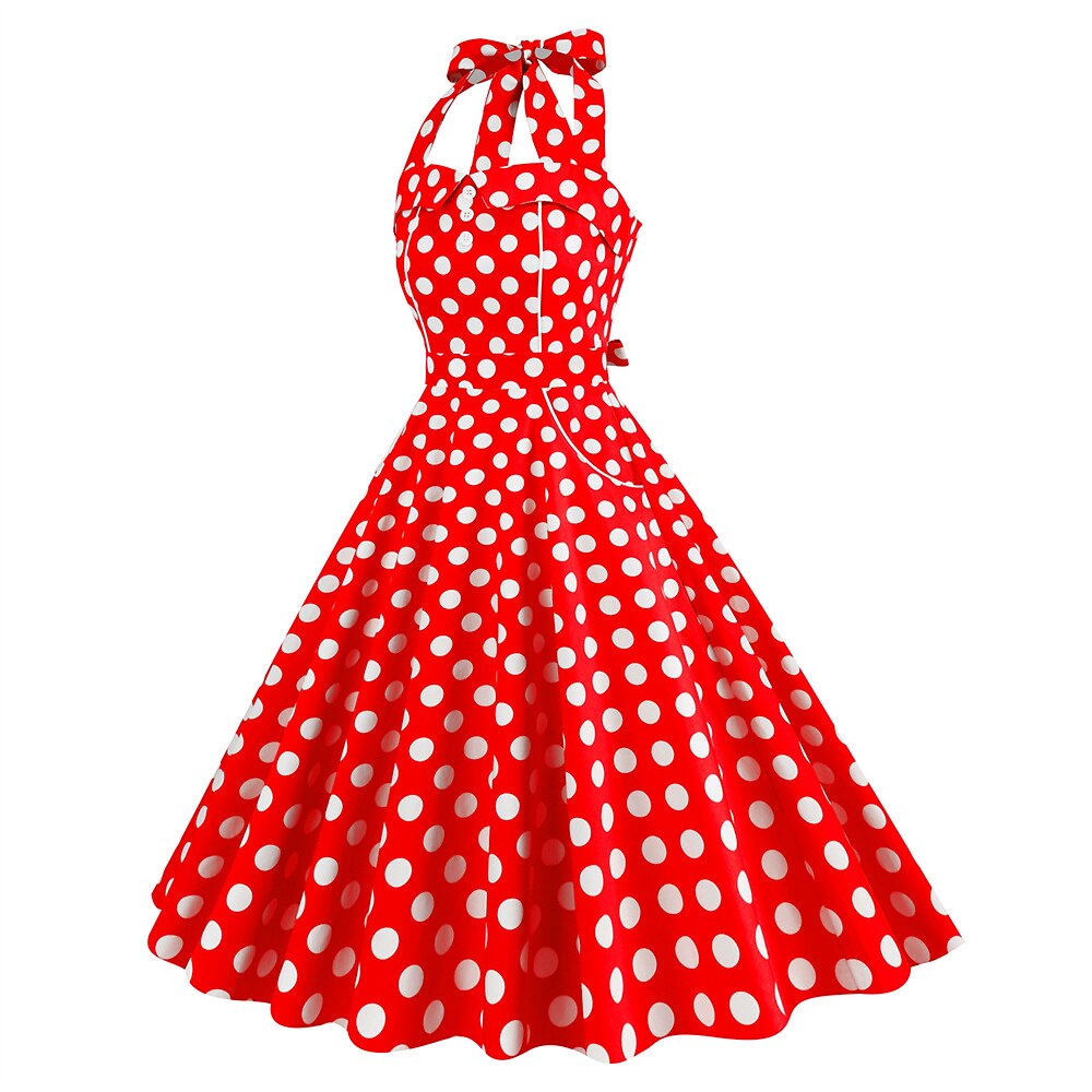 Retró 1950-es Rockabilly A-Line ruha Swing ruha Pánt Pöttyös Női Álarcos mulatság Alkalmi / Napi Lánybúcsú Felnőttek Ruha Hazatérő ruhák Tavaszi nyár 2025 - $38.99 –P19