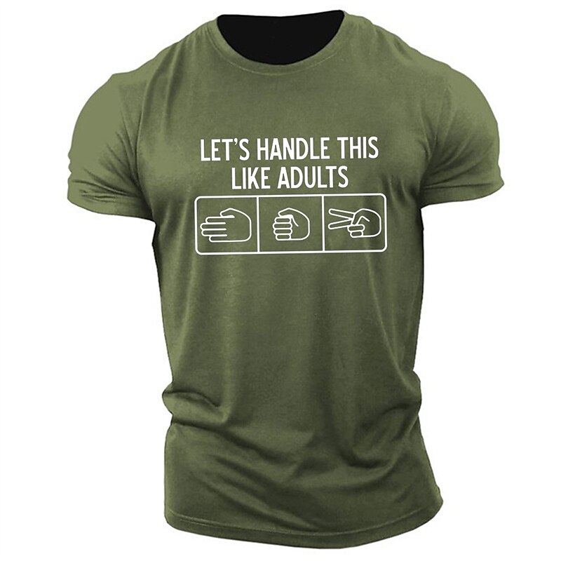 Homens Letra Estampas Abstratas Camiseta Camisetas gráficas 100% Algodão Manga Curta Gráfico Camisa Preto Rosa Verde Tropa Camiseta confortável Ao ar livre Rua Roupas de estilistas de 2025 por $15.99 –P2