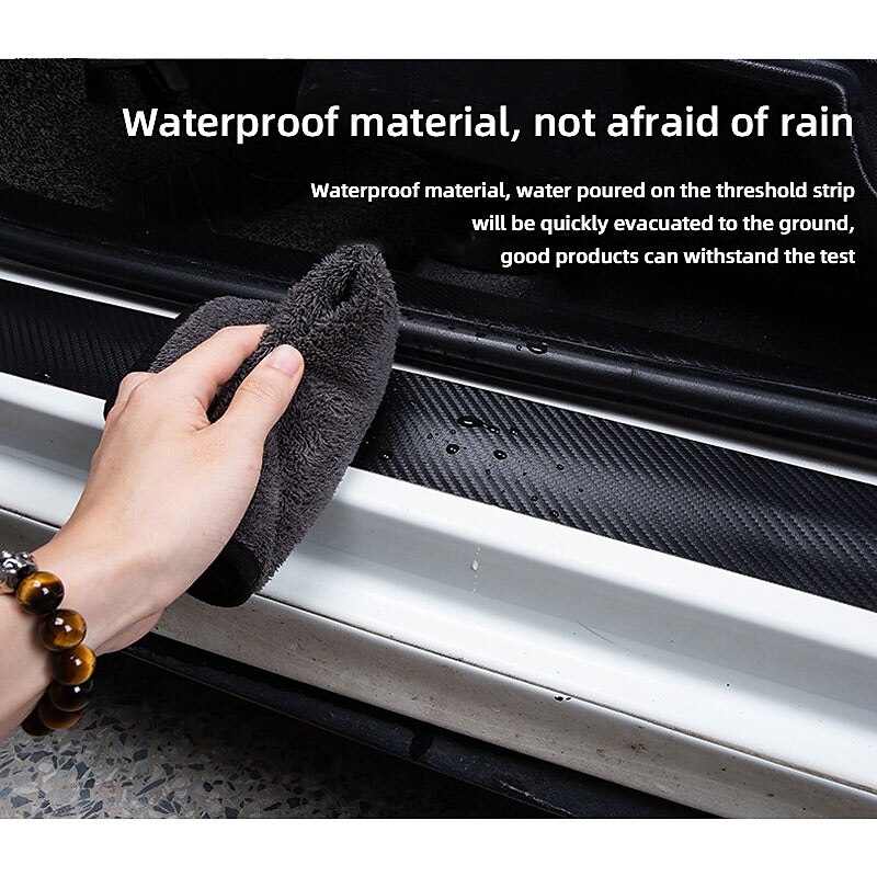 4PCs Car Door Stickers Universal Sill Scuff Anti Scratch Carbon Fiber Auto Door Sticker Car Accessories Styling 2025 - $10.99 –P10