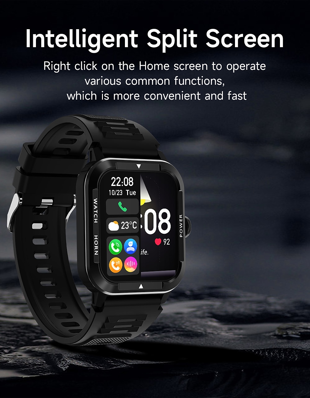 iMosi Blood Sugar Smart Watch 1.91 inch Smartwatch Fitness Running Watch Bluetooth Pedometer Call Reminder Activity Tracker Compatible with Android iOS Women Men Hands-Free Calls Waterproof 2025 - $41.99 –P4