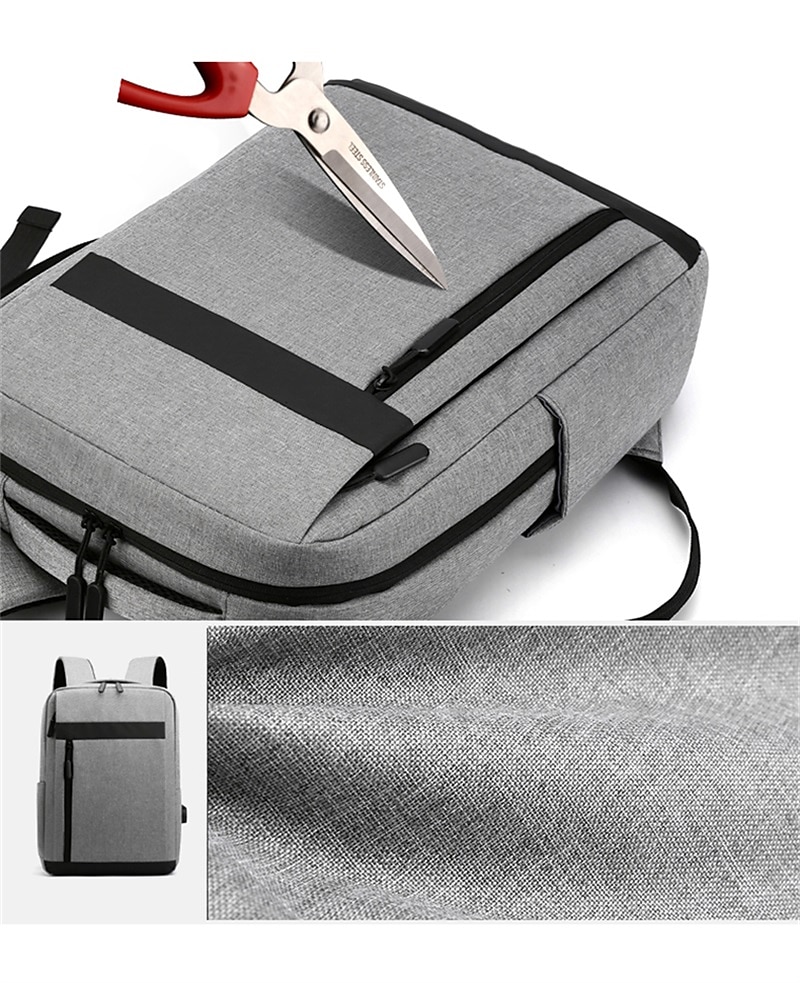 koulu kirjalaukku miesten reppu monikäyttöiset vedenpitävät laukut miehille yritys kannettava reppu usb-latausreppu nylon rento reppu 15,6 tuumaa 2025 - $20.99 –P7