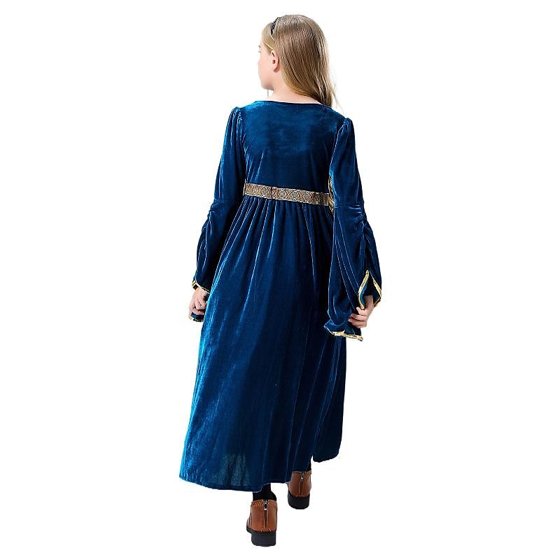 Retro / vintage Kostymer i middelalderstil Renessanse Kjoler Cosplay kostyme Ballkjoler Kjegle Erme Viking Gentlewoman Outlander Jente Keltisk Royal Halloween Karneval Maskerade Halloween Maskerade 2025 - $41.99 –P3