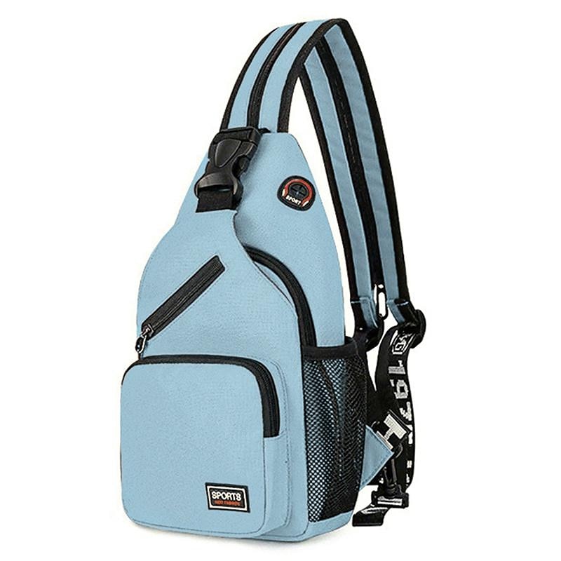 1ks crossbody batoh náprsní taška s otvorem pro sluchátka cestovní batoh multifunkční batohy školní taška na záda, dárek do školy 2025 - $11.99 –P6