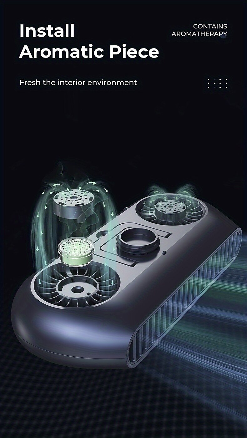 Car Cooling Fan 360° Adjustable Dual Core Design Cooling Air Portable Fan USB Fan 2025 - $42.99 –P6