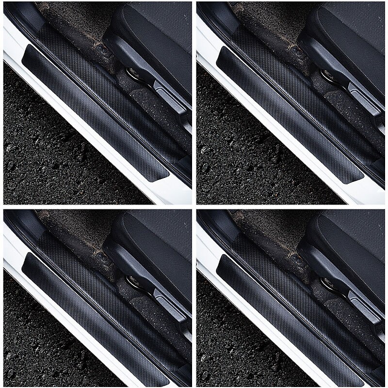 4PCs Car Door Stickers Universal Sill Scuff Anti Scratch Carbon Fiber Auto Door Sticker Car Accessories Styling 2025 - $10.99 –P12