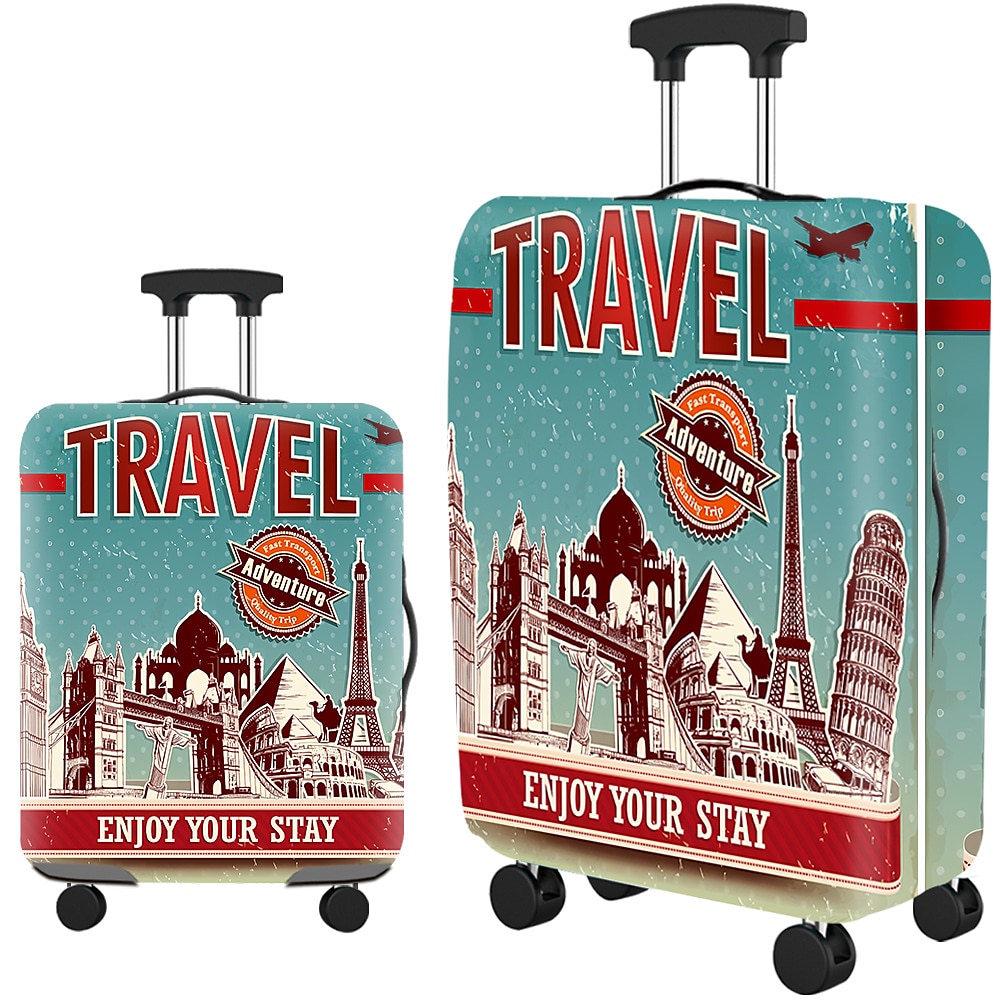 Durable Travel Luggage Cover, Dacron Elastic Suitcase Cover Protector, Foldable Washable Luggage Cover Protector 2025 - $12.49 –P11