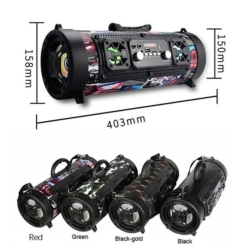 2025年 新しい usb /aux/tf カード電話 pc サブウーファースピーカーフォンワイヤレス bluetooth ポータブルスピーカーサラウンドステレオ屋外スピーカー  コレクション – $104.99 –P4