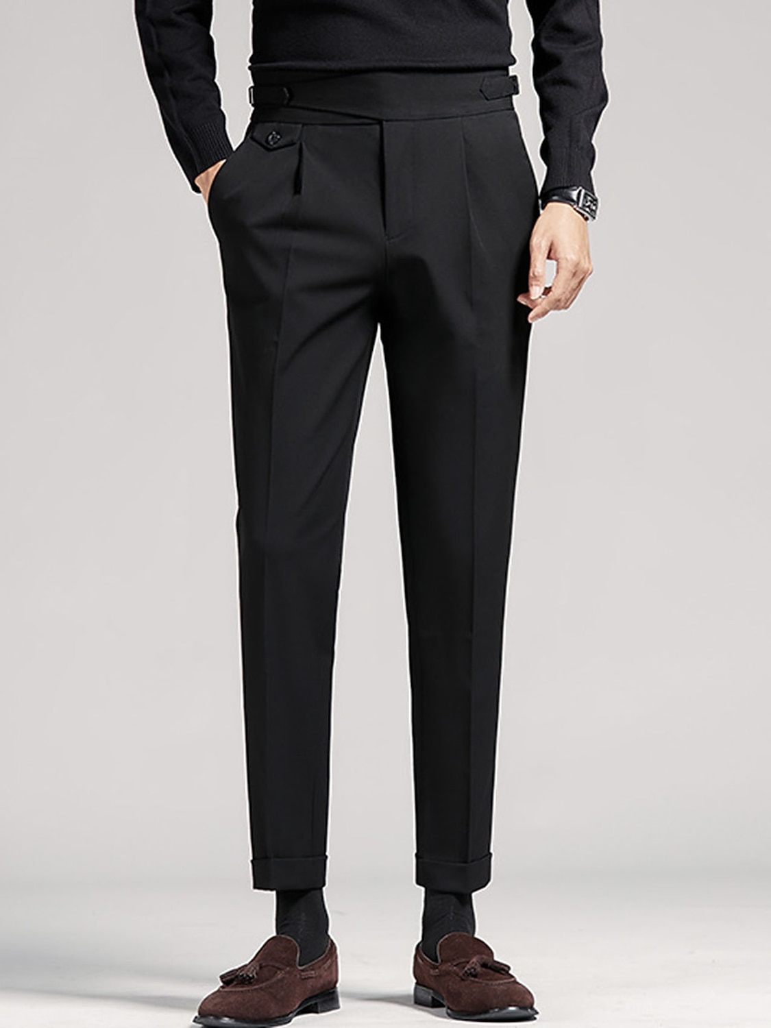 Graduation Trouser Men's Graduation Dress Pants Trousers Pleated Pants Suit Pants Pocket ...