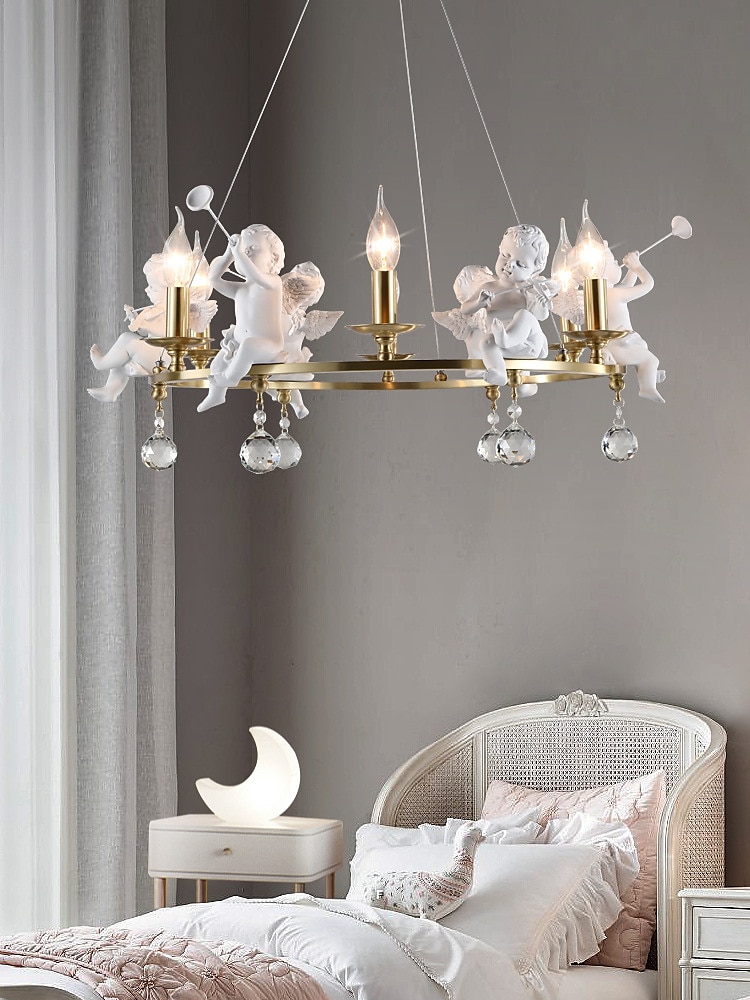 candelabro de vela de fazenda anjo 3/6-luz 55/70 cm para sala de estar, luminária de teto pingente industrial rústica, luminária de teto vintage para quarto corredor cozinha sala de jantar foyer de 2026 por $575.89 –P3