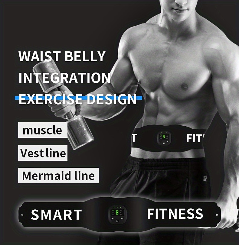 1 Set Abdominal Muscle Stimulator Muscle Toner Portable Electric EMS Muscle Trainer Intelligent Wireless Fitness Device For Men And Women Abdominal Home Office Exercise Abdominal Muscle Exerciser 2026 - $25.99 –P10