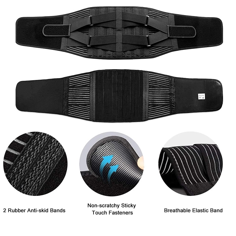 Double Pull Back Lumbar Support Belt Waist Orthopedic Brace Men Women Corset Spine Decompression Waist Trainer Pain Relief 2025 - $41.99 –P6