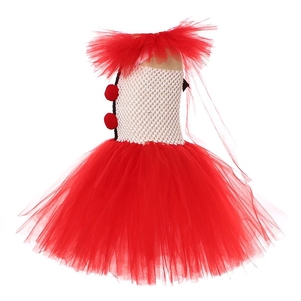 Burlesk / Klovn Pennywise Karnevalskostyme Kjoler Cosplay kostyme Maskerade Drakter Jente Barne Fest Maskerade Karneval Barnas Dag Enkelt karnevalskostyme 2025 - $37.99 –P8