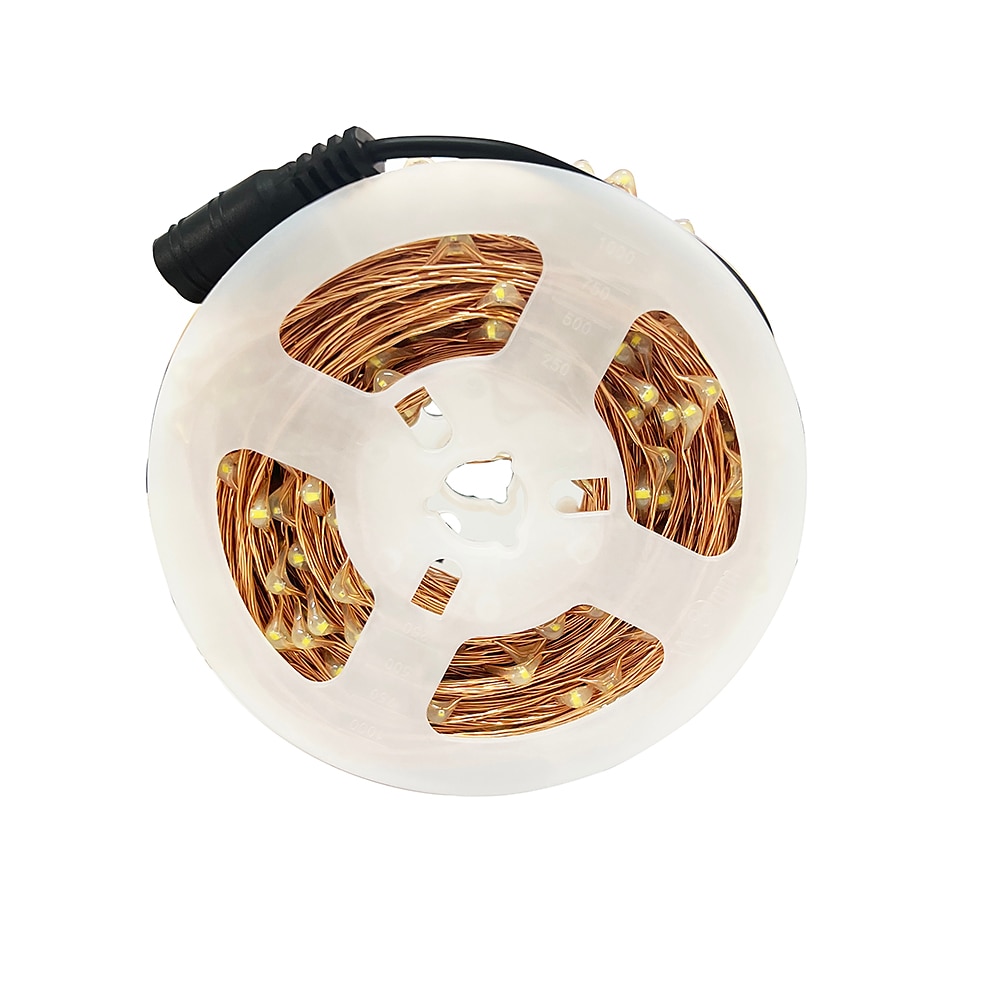 Guirlande lumineuse 50m 500 leds 1pc blanc chaud rvb blanc étanche fête décorative 12 v de 2025 ? $56.99 –P15