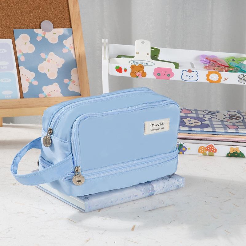 Lila Federmäppchen mit großem Fassungsvermögen, Stifttasche, Halter, Box für Mädchen, Büro, Studenten, Schreibwaren, Organizer, Schulbedarf, Geschenk zum Schulanfang 2026 - $13.99 –P8