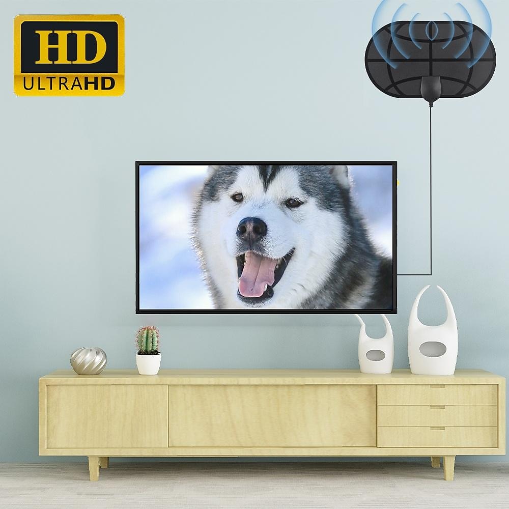 New Mini TV Aerial Indoor Amplified Digital HDTV Antenna Support HD 4K 1080P DVB-T Freeview TV Broadcast Long Range TV Antenna Signal Booster 2025 - $14.99 –P6