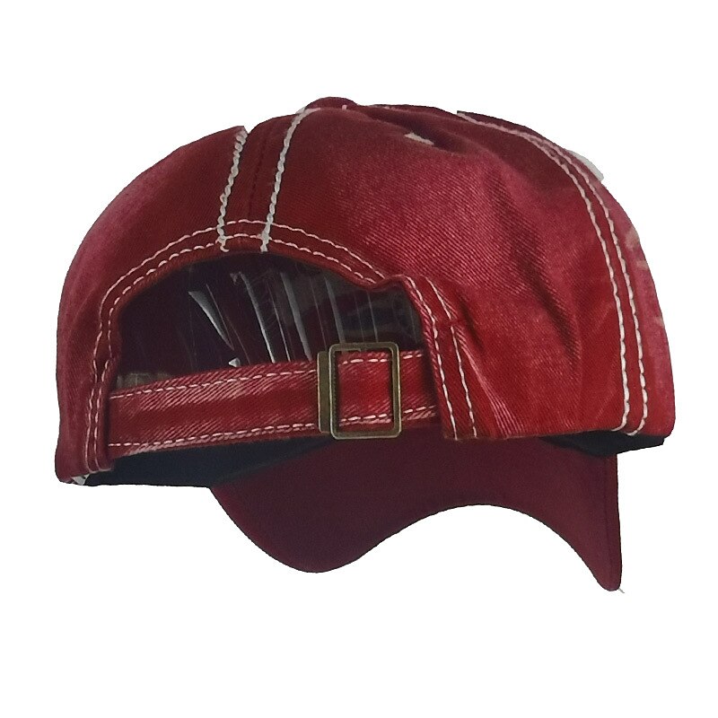 Unisex Cap Basecap Sonnenhut Schwarz Rote Baumwolle Gewaschen Reise Strand Design Outdoor Urlaub Buchstabe Einstellbar Sonnenschutz Modisch 2025 - $6.99 –P9