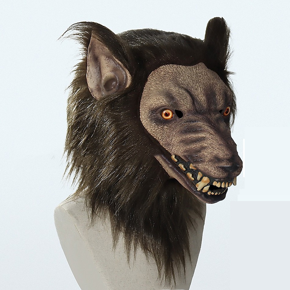 New Halloween Horror Ghost Headgear Mask 21 Teeth Car Edge Nylon Bag Face Leather Whole Person Scaring Prop 2025 - $40.99 –P2