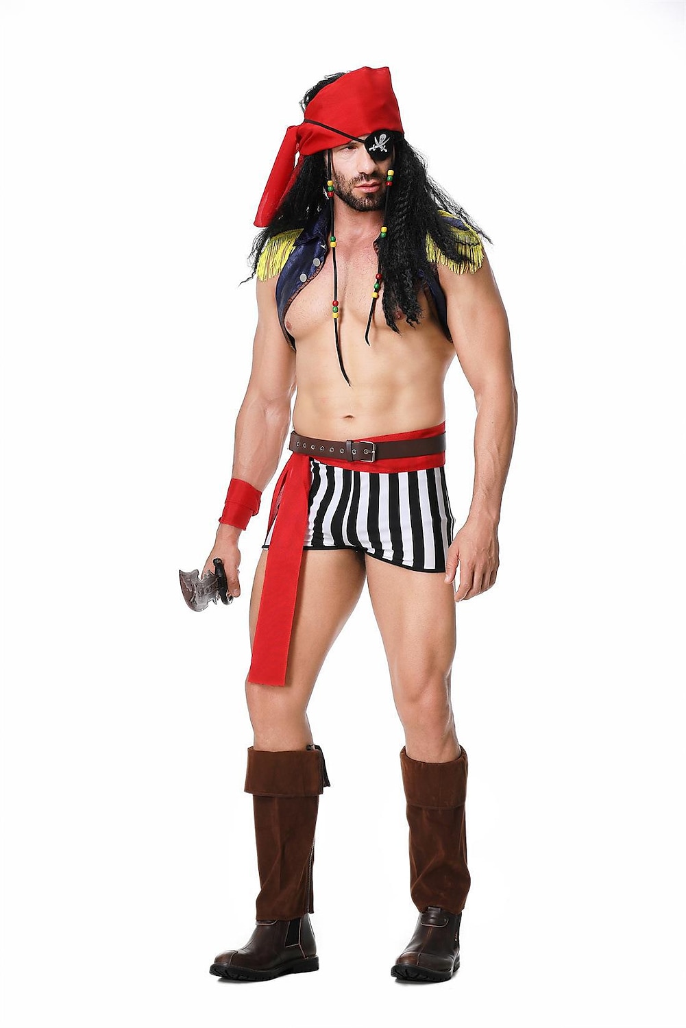 Couples Pirates of the Caribbean Halloween Group Couples Costumes Men's Women's Movie Cosplay Cosplay Costume Party Red Costume Halloween Carnival Masquerade 2025 - $48.99 –P4