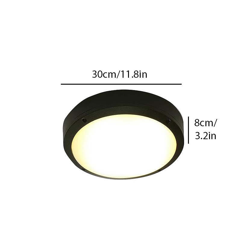 luminária de teto externa à prova d'água e à prova de insetos varanda jardim gazebo porta de entrada corredor corredor beiral externo luminária de teto de 2025 por $136.99 –P12