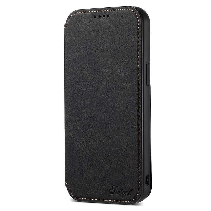 telefon fodral Till iPhone 16 15 14 Pro Max Plus iPhone 13 12 Pro Max Plånboksfodral Fällock Med Magsafe med stativ Magnet Kortplats Ensfärgat TPU PU läder 2025 - $23.99 –P2