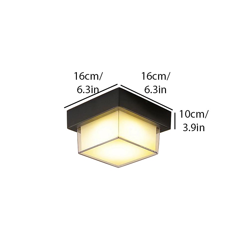luminária de teto externa à prova d'água e à prova de insetos varanda jardim gazebo porta de entrada corredor corredor beiral externo luminária de teto de 2025 por $136.99 –P15