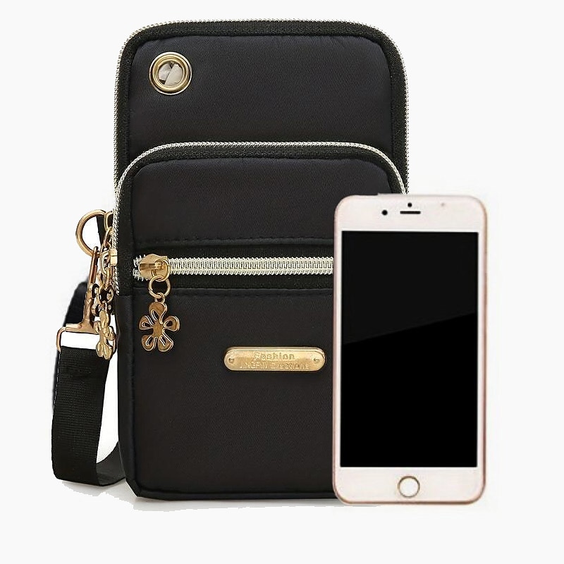 nowe balonowe torby crossbody na telefon komórkowy dla kobiet moda damska torba na ramię etui na telefon komórkowy z wtyczką słuchawkową 3-warstwowy portfel 2025 - $15.99 –P3