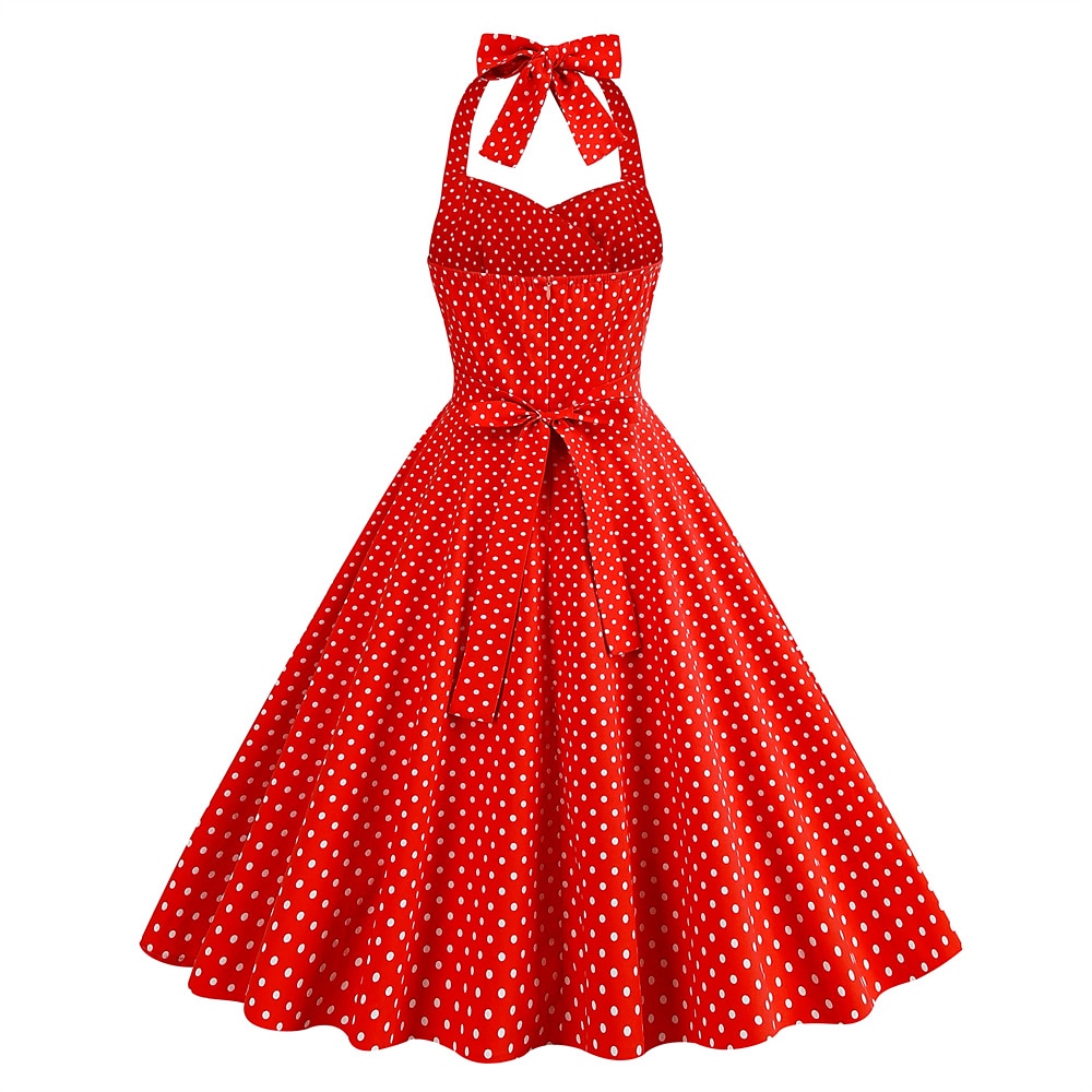 Retró 1950-es Rockabilly A-Line ruha Swing ruha Pánt Pöttyös Jelmez Női Álarcos mulatság Alkalmi / Napi Lánybúcsú Felnőttek Ruha Hazatérő ruhák Tavaszi nyár 2025 - $45.99 –P13