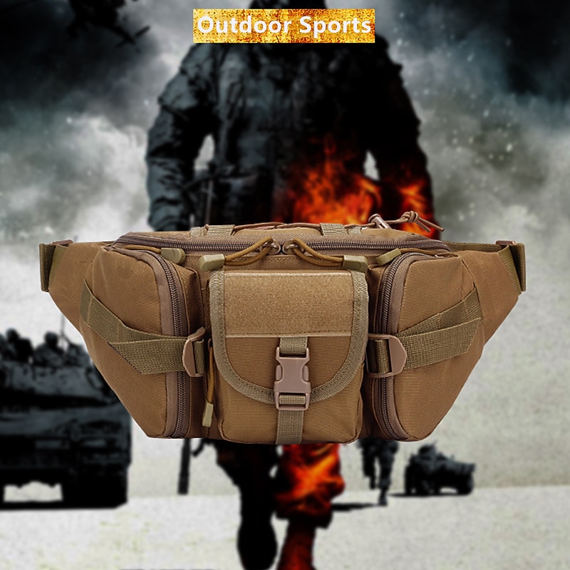 Waterproof Nylon Men Fanny Pack Tactical Military Army Waist Bag Hiking Outdoor Camping Shoulder Bum Belt Bum Sport Chest Bags 2026 - $16.99 –P11