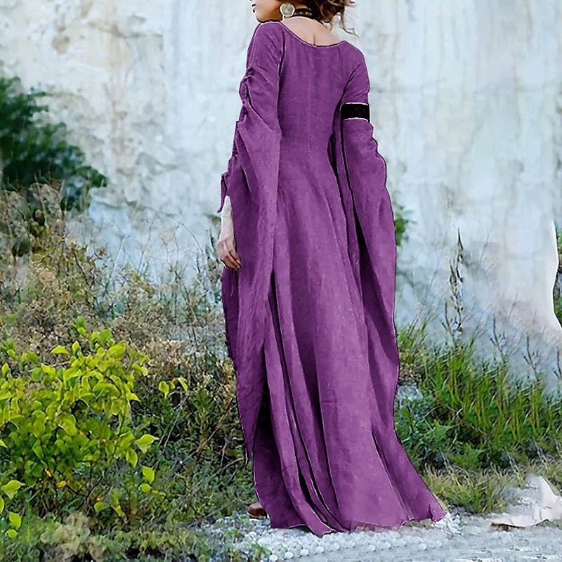 Μεσαίωνα Κοκτέιλ Φόρεμα Vintage Φόρεμα Μέχρι τον αστράγαλο Κοστούμι πάρτι Φόρεμα τουνίκ Ρεν Φερ Βίκινγκ Ξένος Ranger Γυναικεία Κέλτικα Φαντασία Απόκριες Μασκάρεμα Πάρτι / Βράδυ LARP Ρεν Φερ Ενηλίκων 2025 - $32.99 –P5