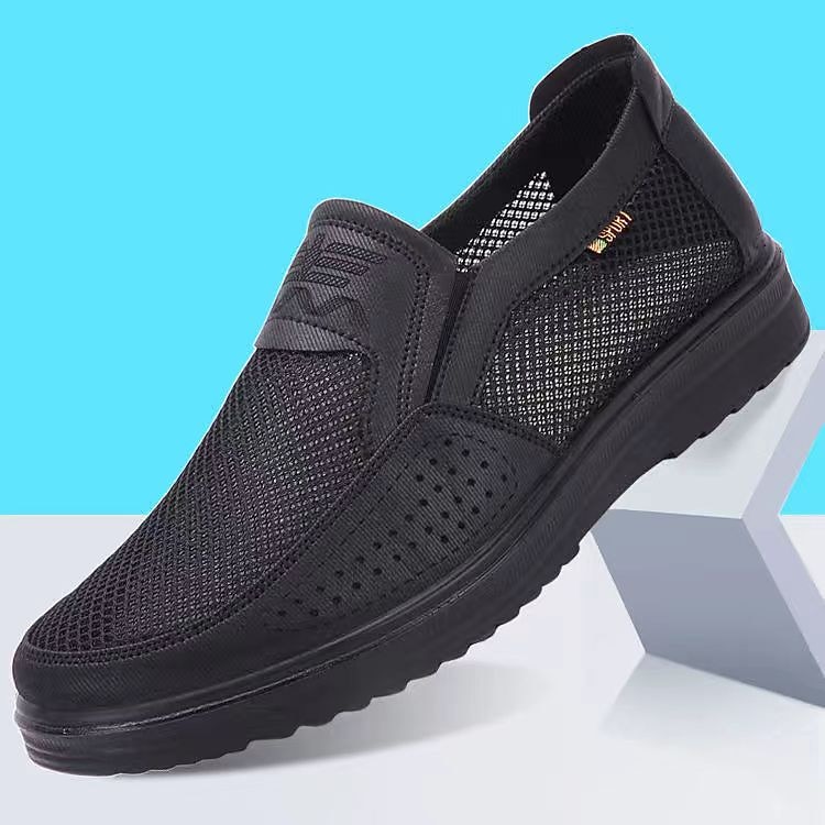 Men's Brown Mesh Slip-On Walking Shoes with Breathable Upper and Cushioned Sole, Lightweight Casual Loafers for Summer Travel, Driving and Daily Wear 2026 - $29.99 –P8