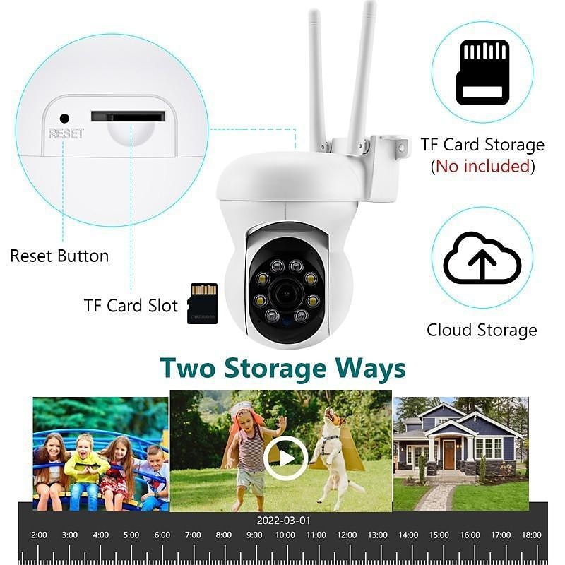 HD 1080p/720p 5g wifi ip-камера беспроводная скоростная купольная камера ptz cctv ir наружная сетевая камера мониторинг автоматическое отслеживание полноцветная камера безопасности ночного видения 2025 - $33.99 –P8