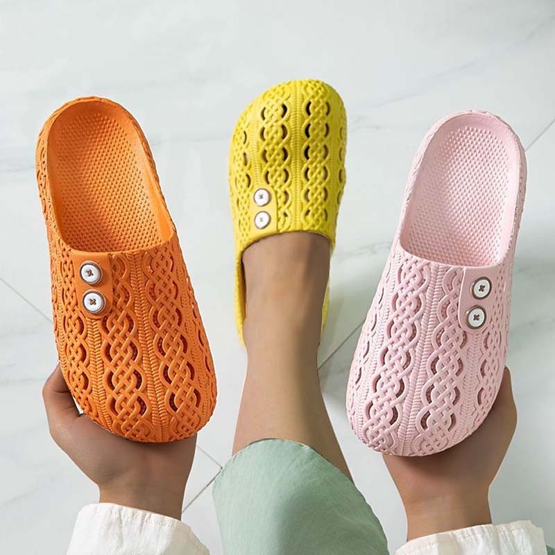 bequeme Schlupfschuhe mit verstellbarem Knopfdesign – leicht, atmungsaktiv und stylisch, ideal für zu Hause, drinnen und in der Freizeit 2025 - $14.99 –P2