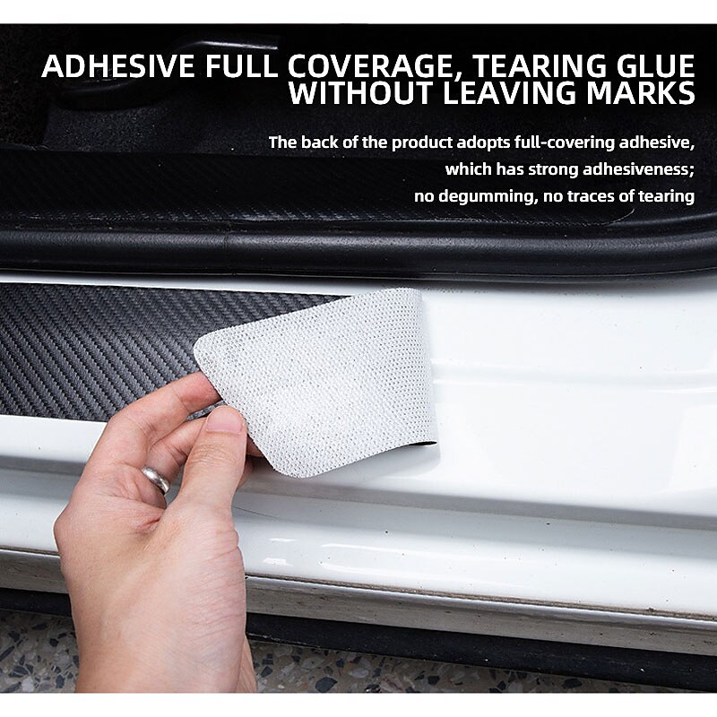 4PCs Car Door Stickers Universal Sill Scuff Anti Scratch Carbon Fiber Auto Door Sticker Car Accessories Styling 2025 - $10.99 –P8