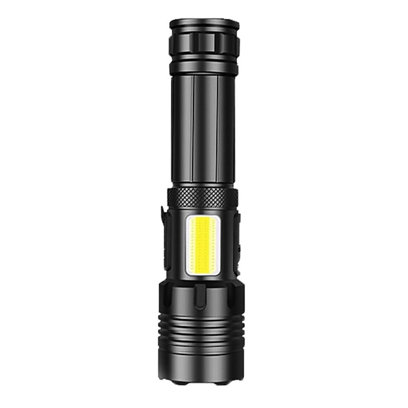 2025年 P70 携帯式フラッシュライト 防水 LED エミッタ 自動 照明モード USBケーブル付き 防水 新デザイン コンパクトデザイン 耐用的 キャンプ / ハイキング / ケイビング 日常使用 狩猟 ブラック コレクション – $31.99 –P18