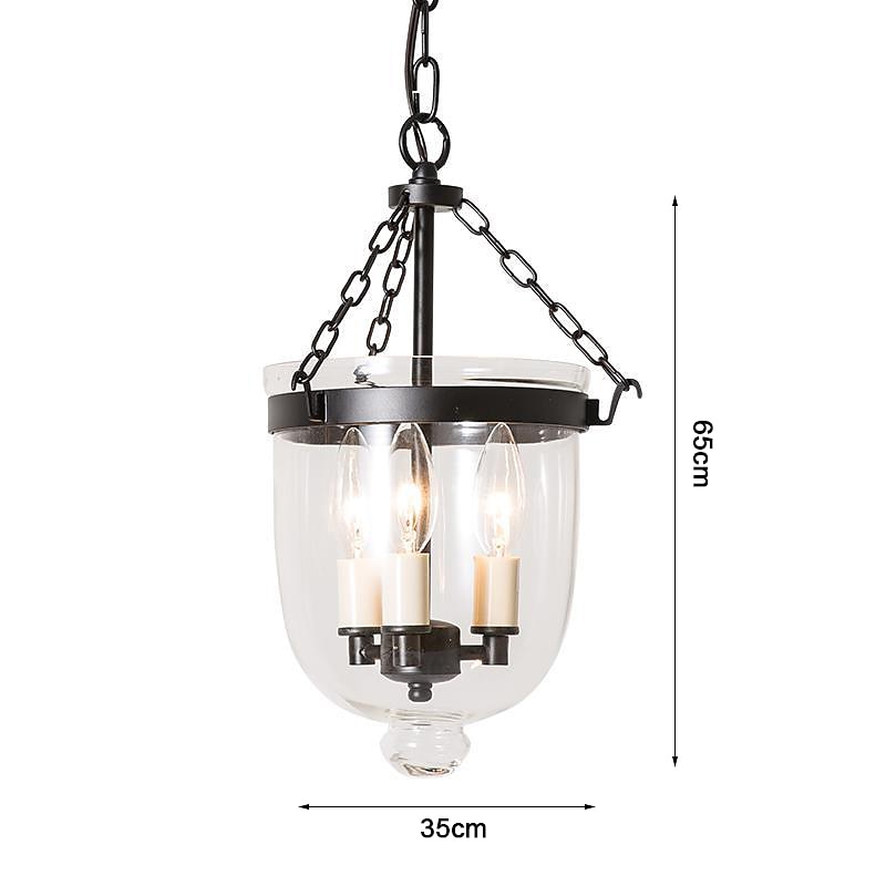 lampade a sospensione retro oro rame nero 3 luci appese luce stile industriale paralume in vetro trasparente lampadario illuminazione a soffitto per soggiorno studio apparecchio di illuminazione per del 2025 a $299.99 –P9