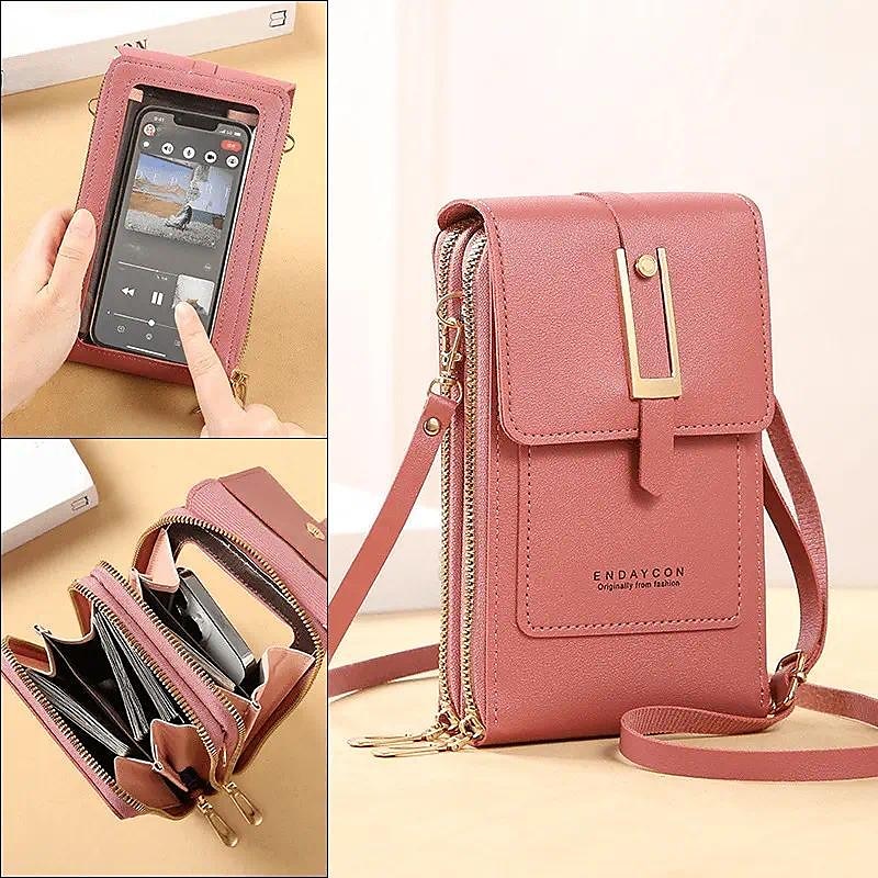 Touch Screen Mobile Phone Bag, Mini Flap Crossbody Bag, Fashion
