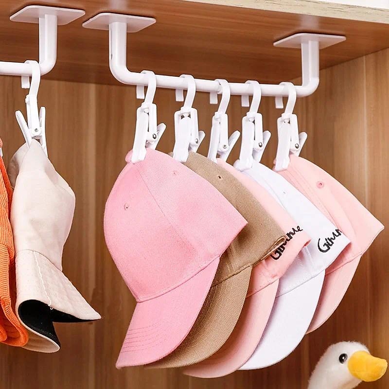 Ganchos para sombreros de pared – Perchero adhesivo para gorras de béisbol,  soporte organizador de gorras | Sin taladrar | Se adhieren | Paquete de 10