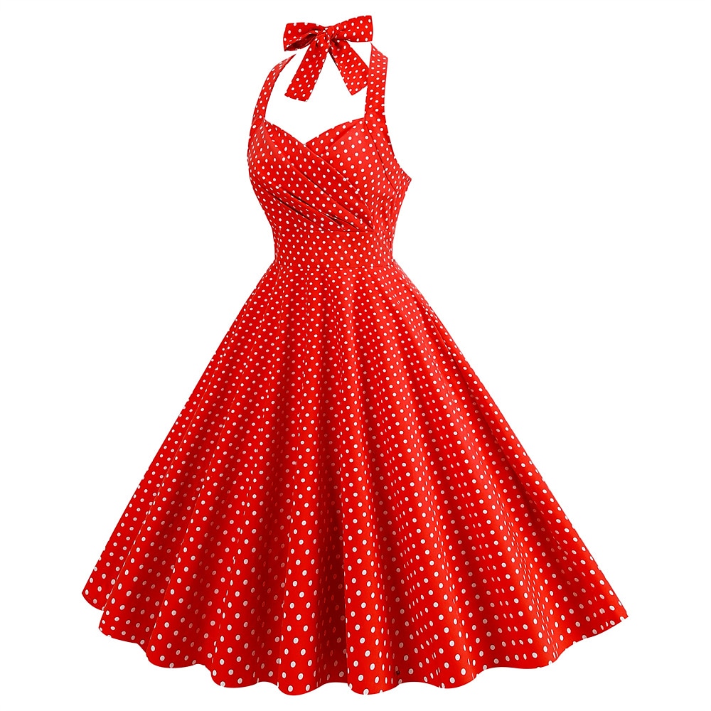 Retró 1950-es Rockabilly A-Line ruha Swing ruha Pánt Pöttyös Jelmez Női Álarcos mulatság Alkalmi / Napi Lánybúcsú Felnőttek Ruha Hazatérő ruhák Tavaszi nyár 2025 - $45.99 –P14